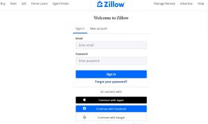 Zillow login